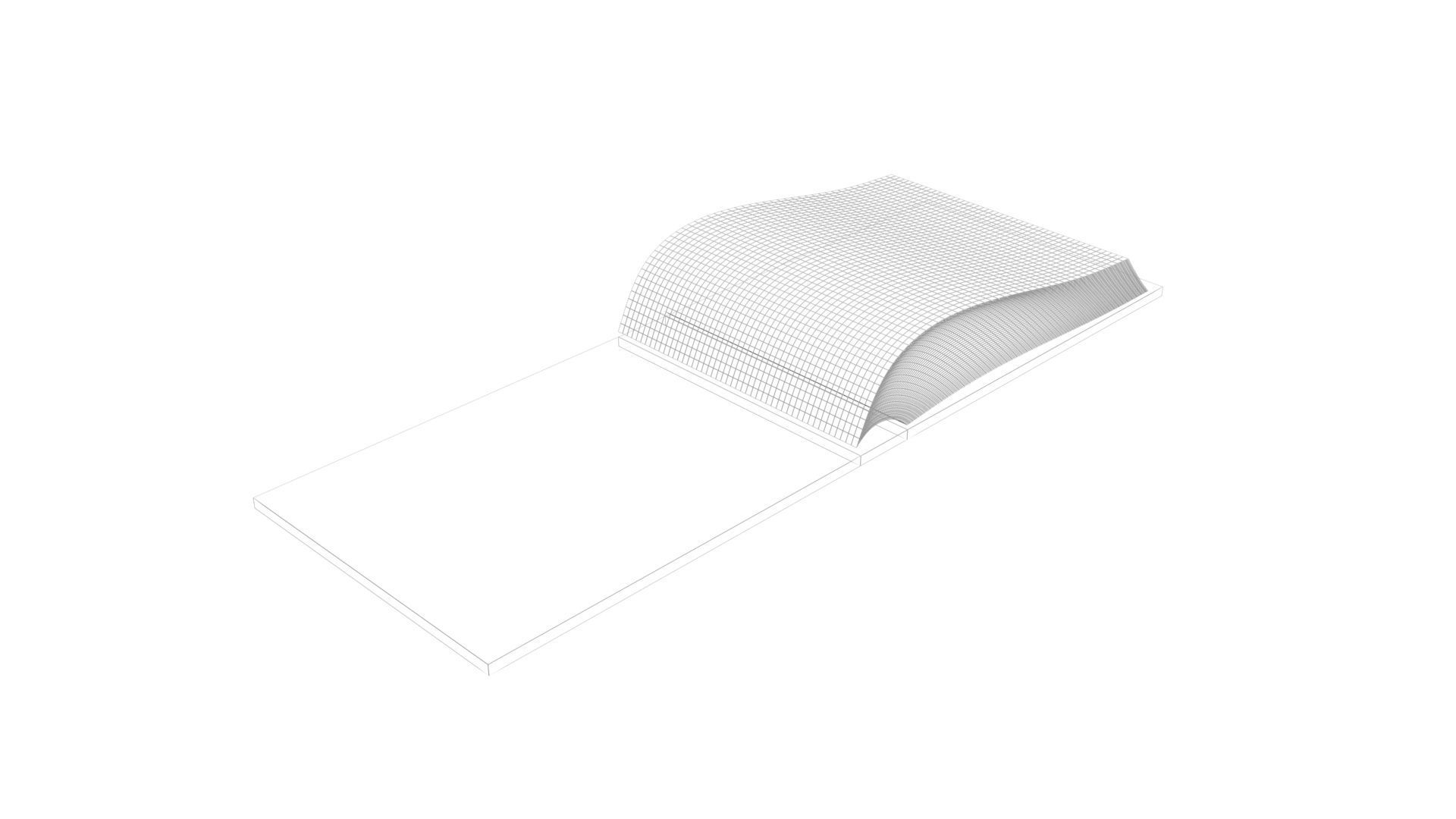 Green Rigged and Animated Book 3D model_10