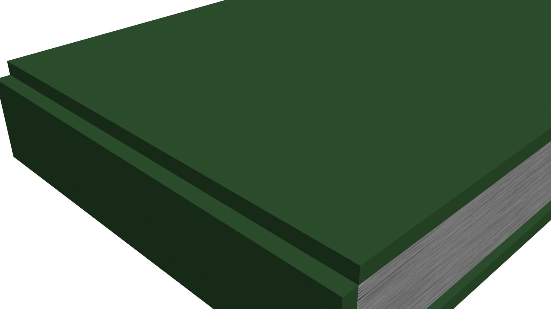 Green Rigged and Animated Book 3D model_4