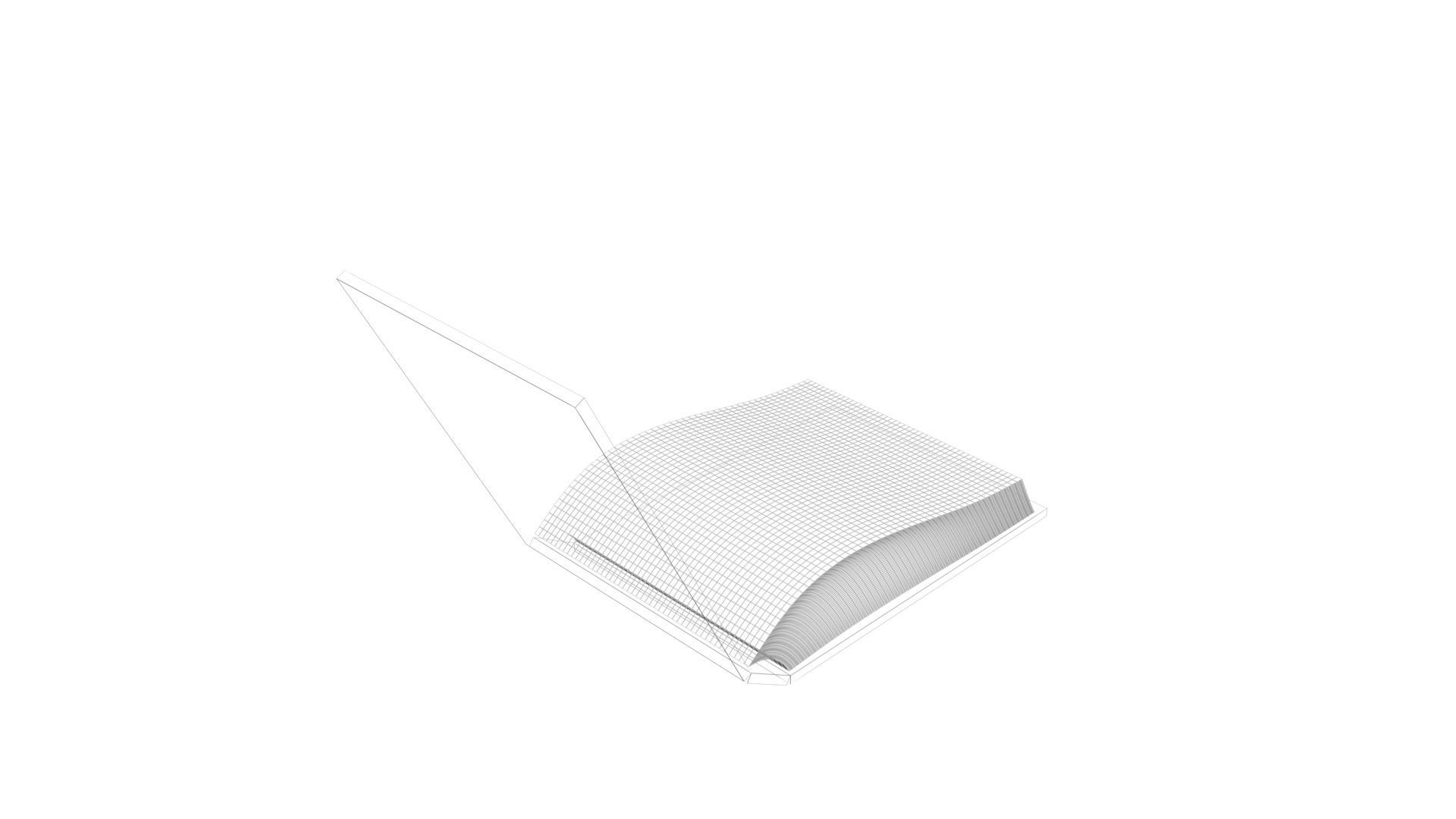 Green Rigged and Animated Book 3D model_14