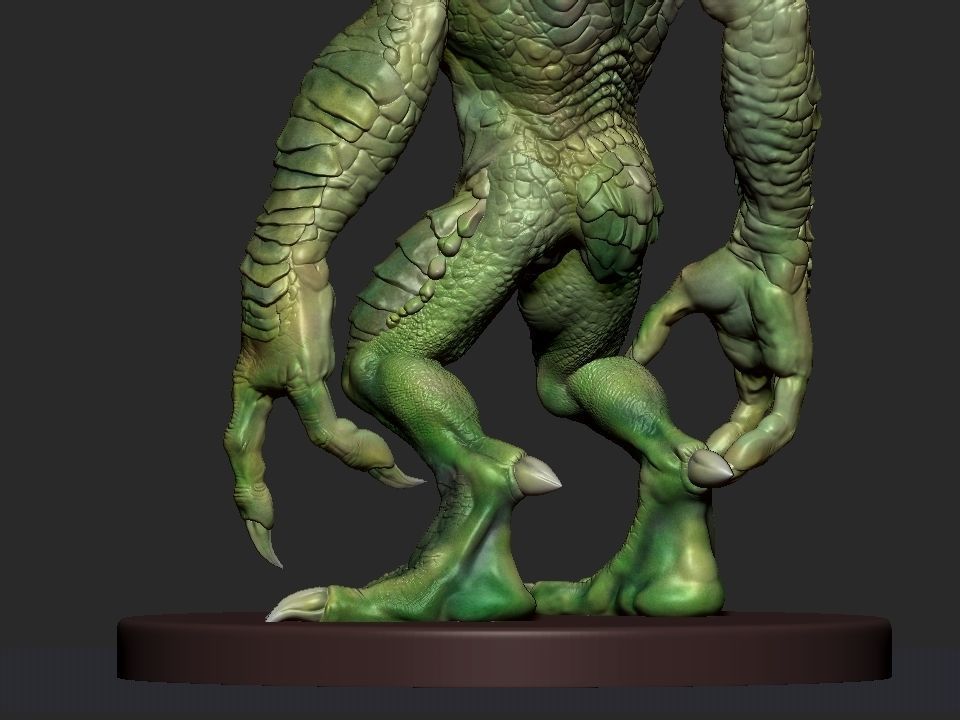 Gremlin demon statue 3D print model_41