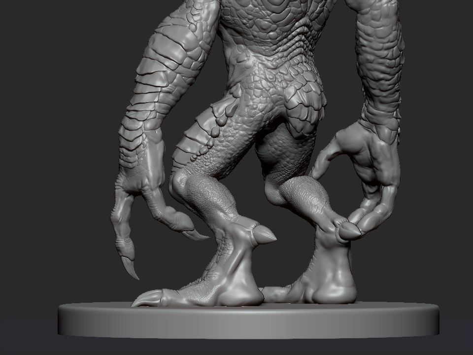 Gremlin demon statue 3D print model_42