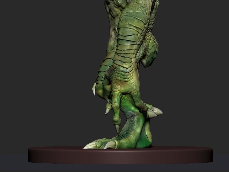 Gremlin demon statue 3D print model_39