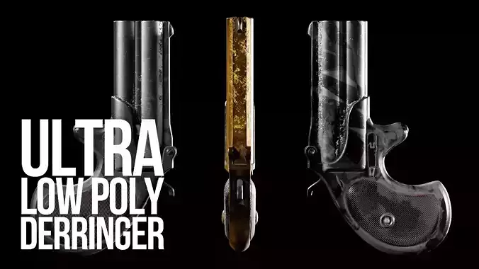 Ultra Low Poly Derringer