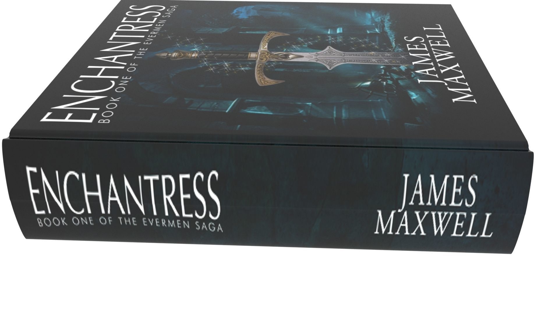 Rigged and Animated Enchantress Book 3D model_7