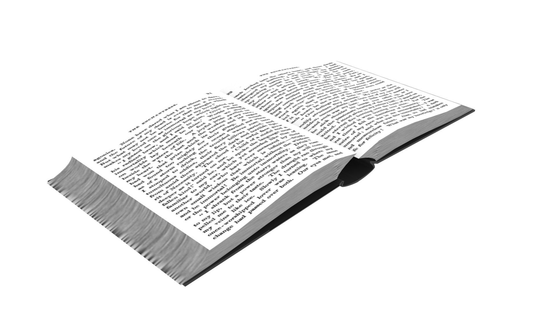 Rigged and Animated Enchantress Book 3D model_1