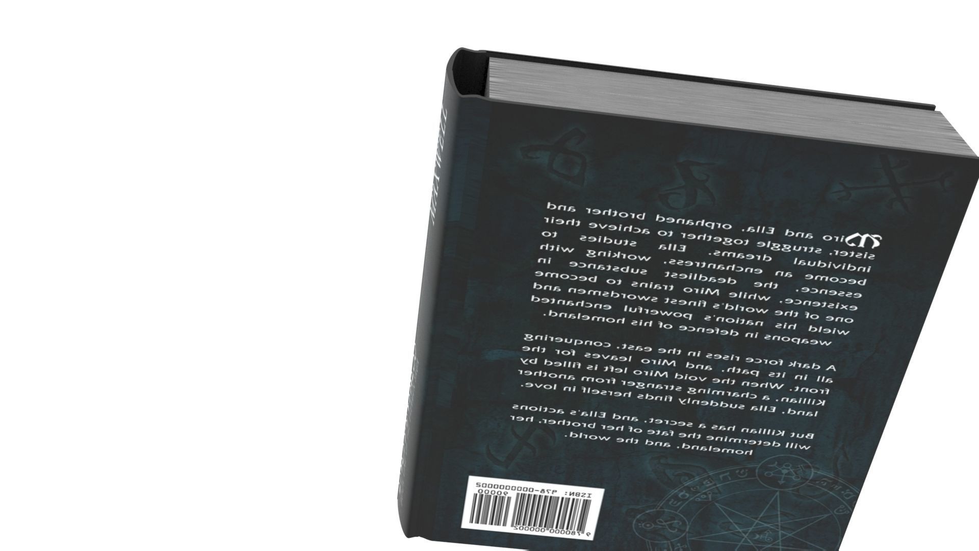 Rigged and Animated Enchantress Book 3D model_5