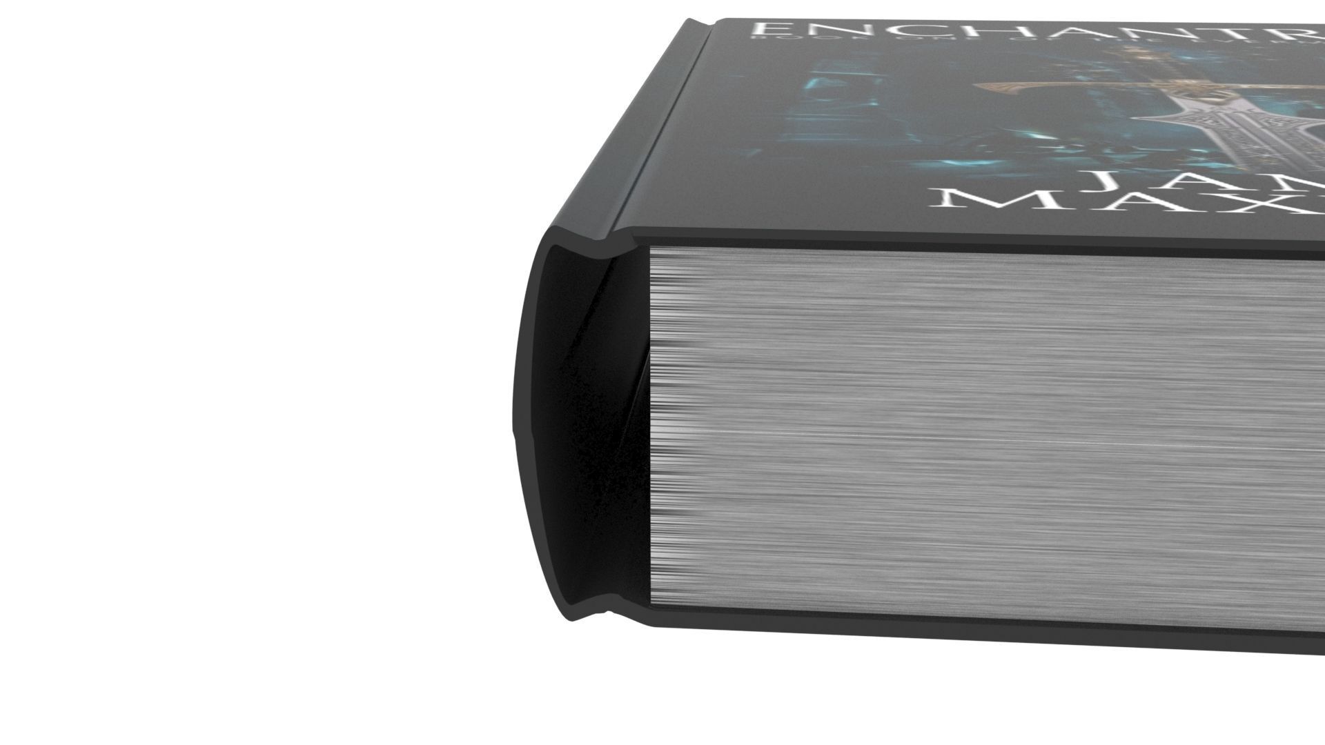 Rigged and Animated Enchantress Book 3D model_4