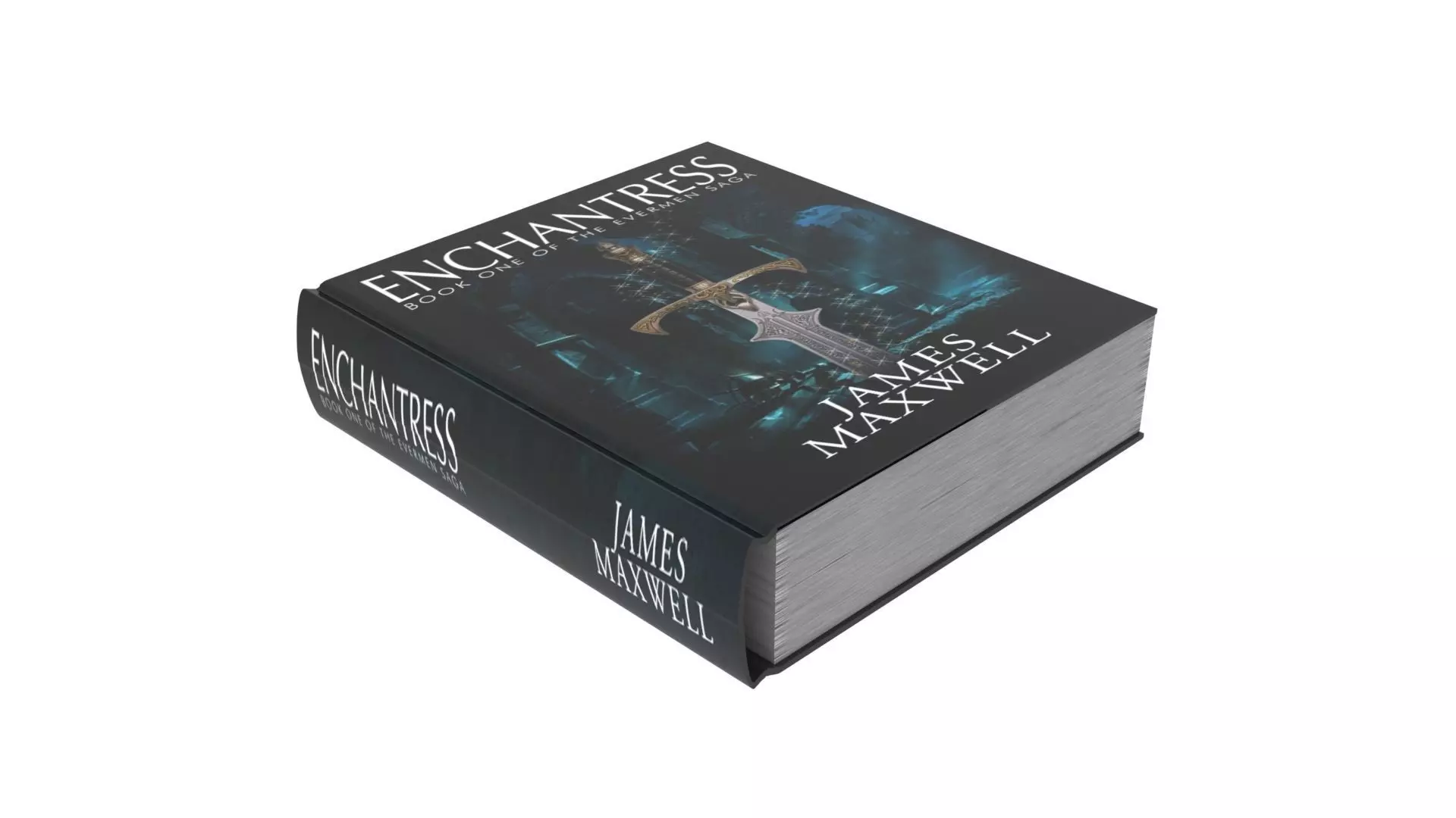 Rigged and Animated Enchantress Book 3D model_0