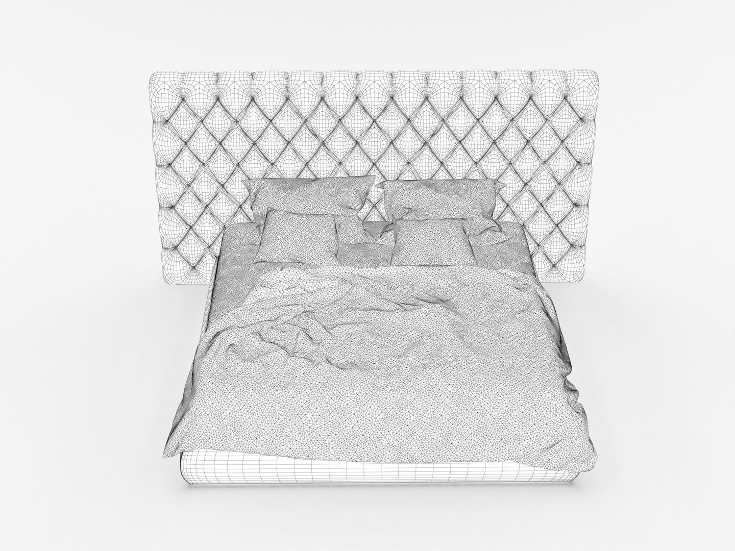 Baxter Bed 3D model_10