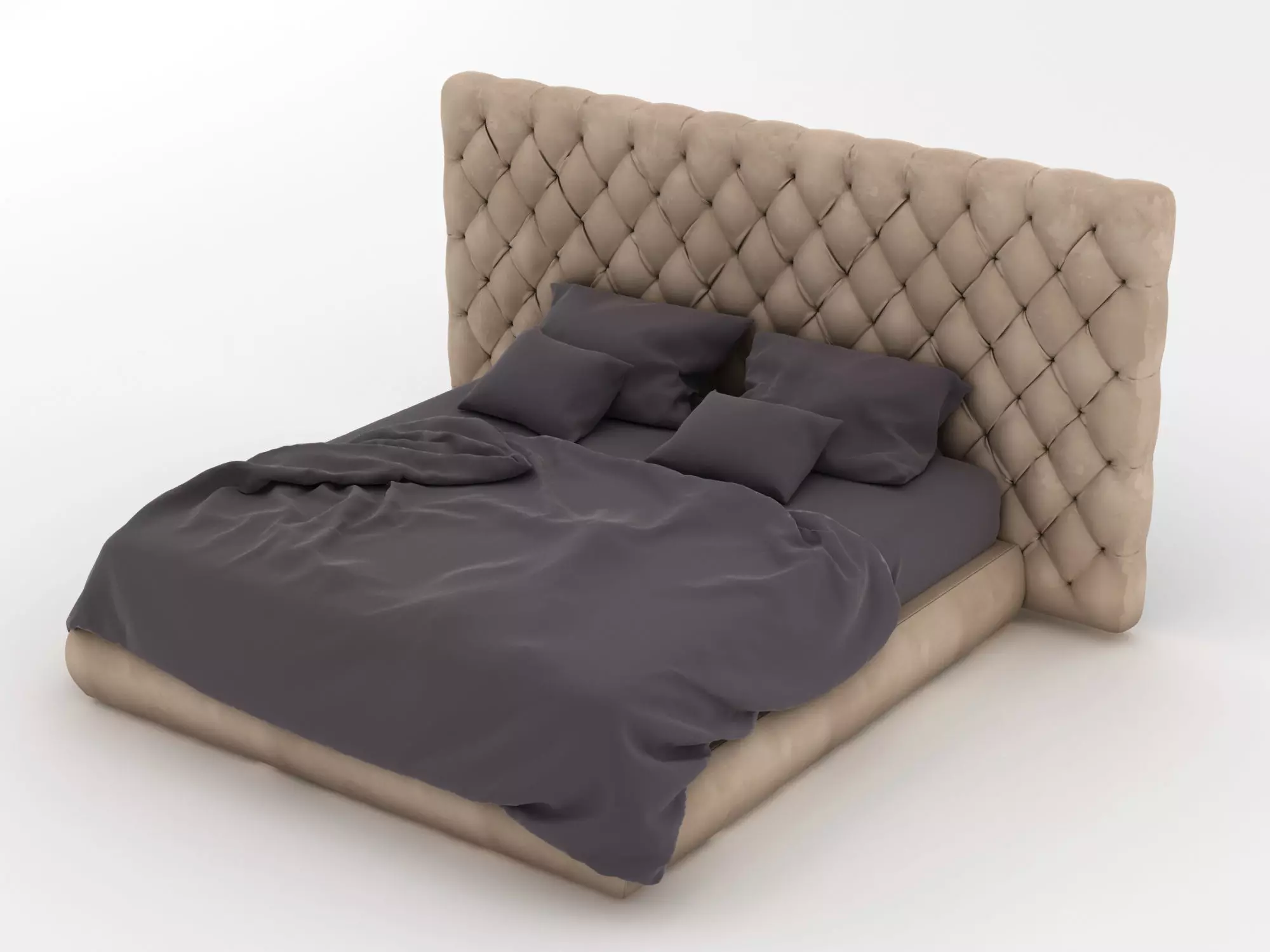 Baxter Bed 3D model_0