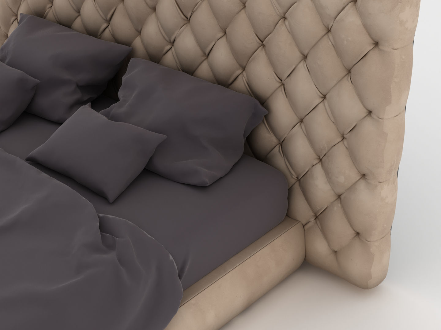 Baxter Bed 3D model_7