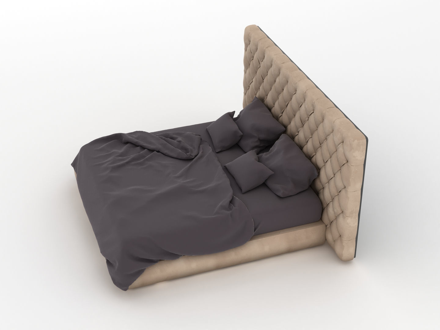 Baxter Bed 3D model_5