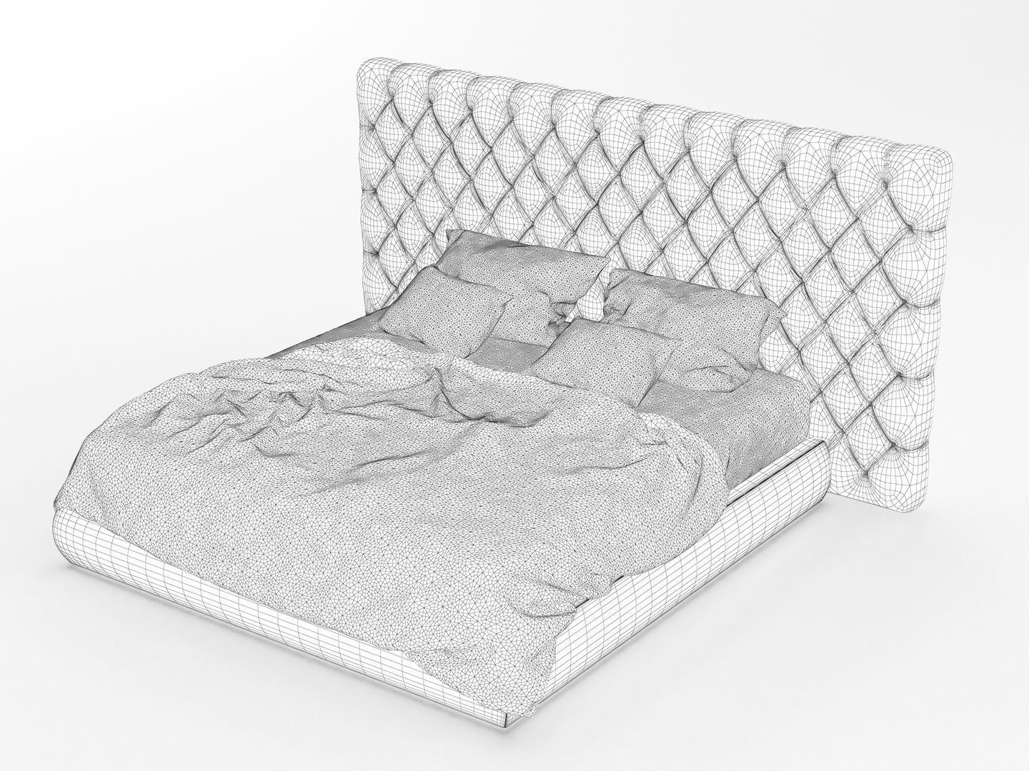 Baxter Bed 3D model_9