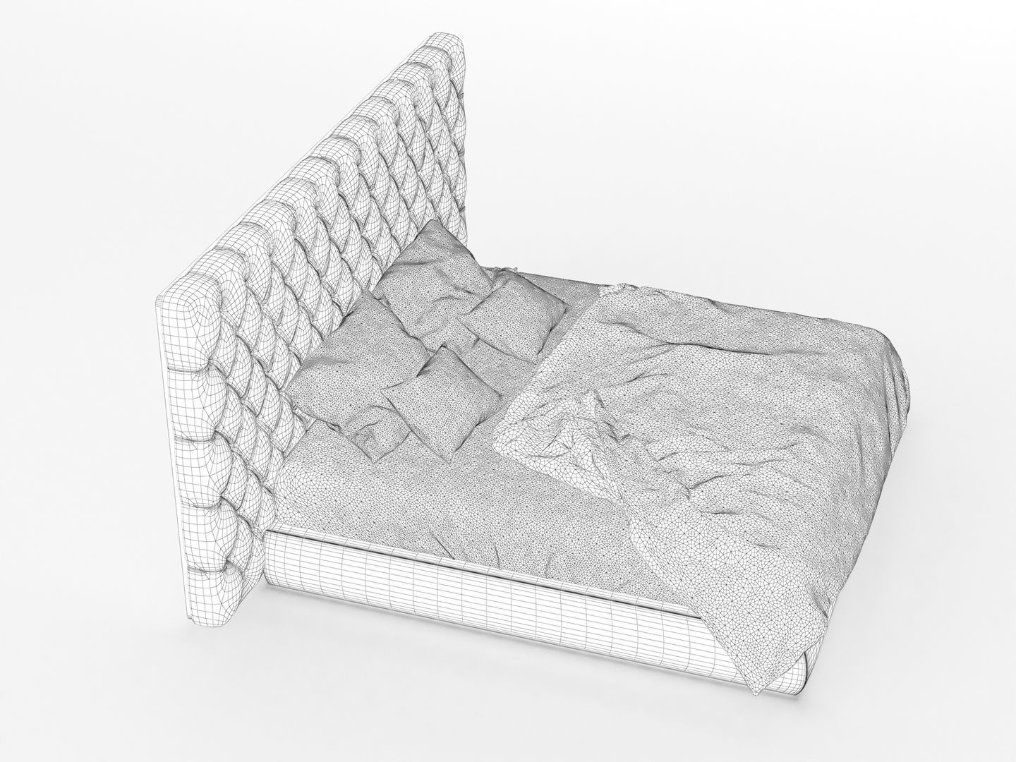 Baxter Bed 3D model_11