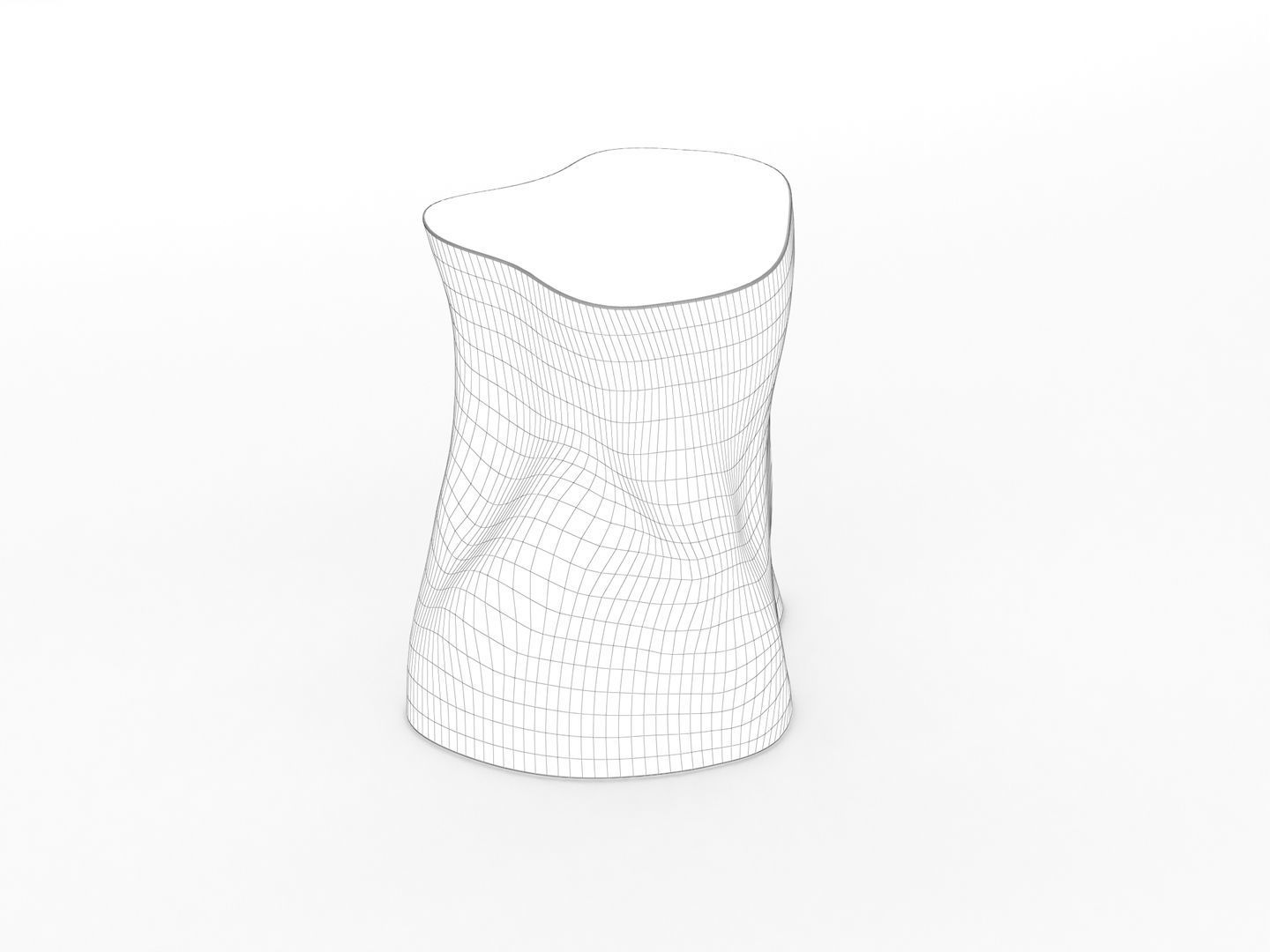 Tree Log Table 016 3D model_14