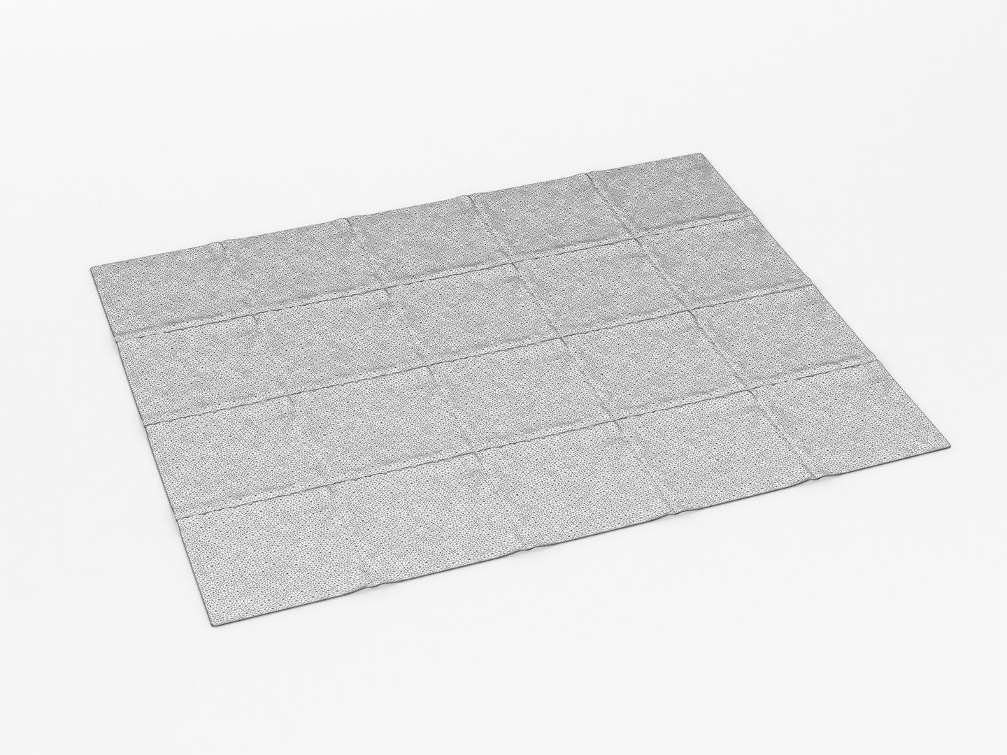 Textured Throw Rug 3D model CGTrader