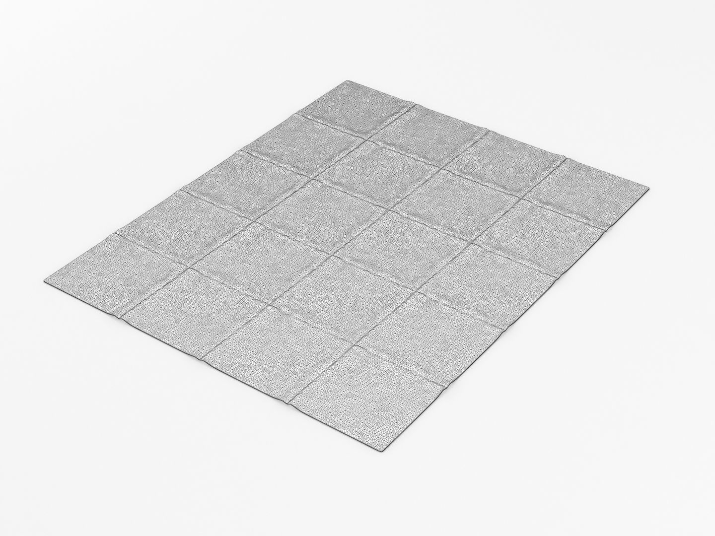 Textured Throw Rug 3D model CGTrader