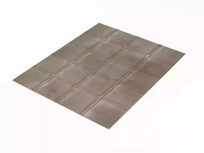 Textured Throw Rug 3D model