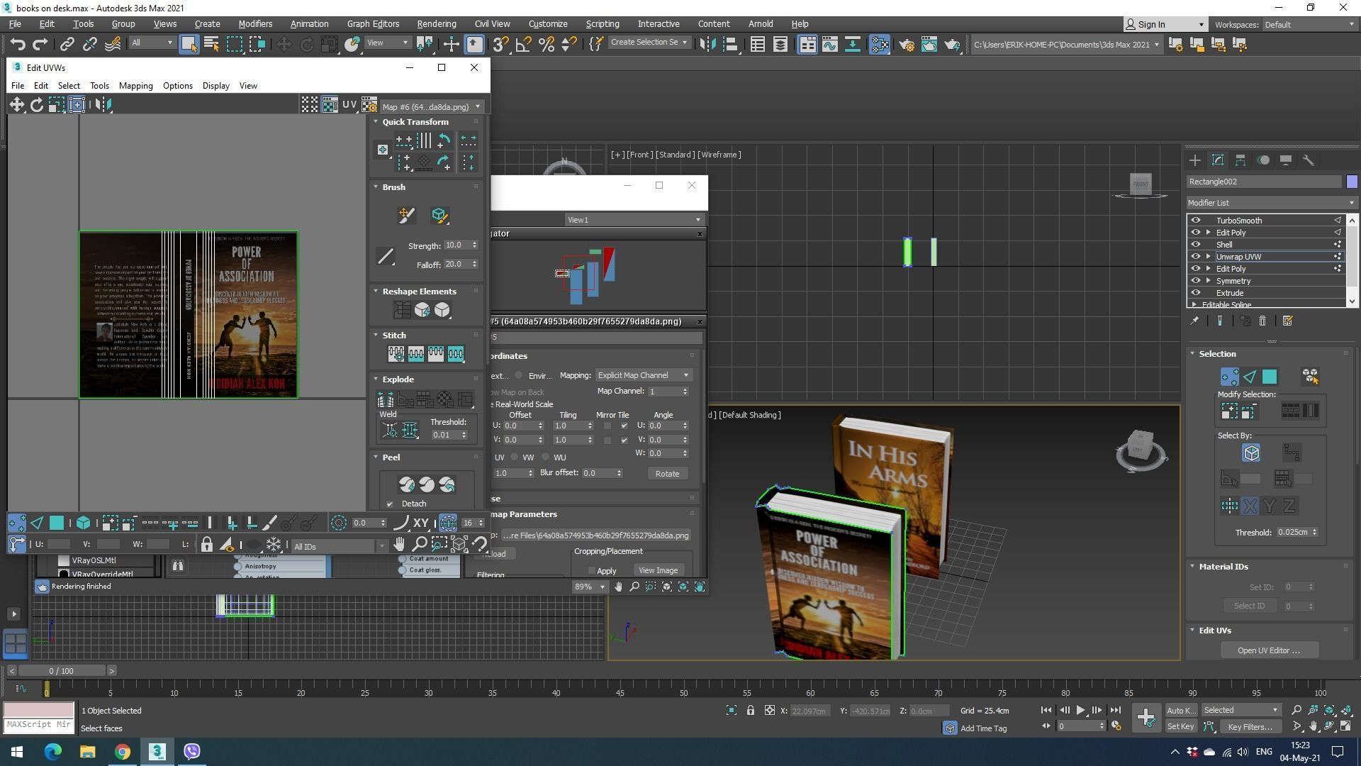 Closed and Open Books 3D model_27