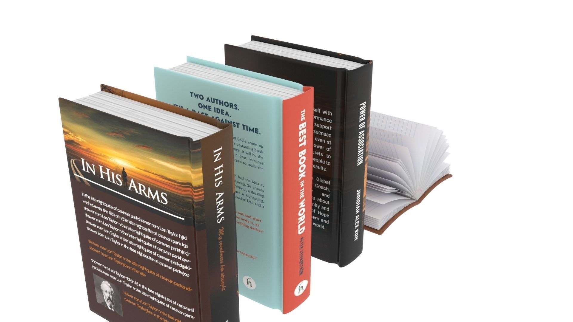Closed and Open Books 3D model_6