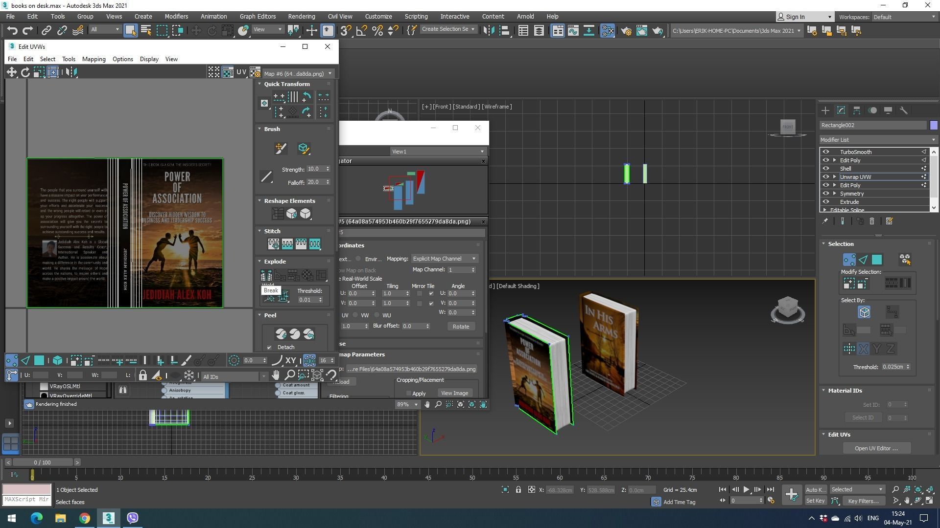 Closed and Open Books 3D model_26