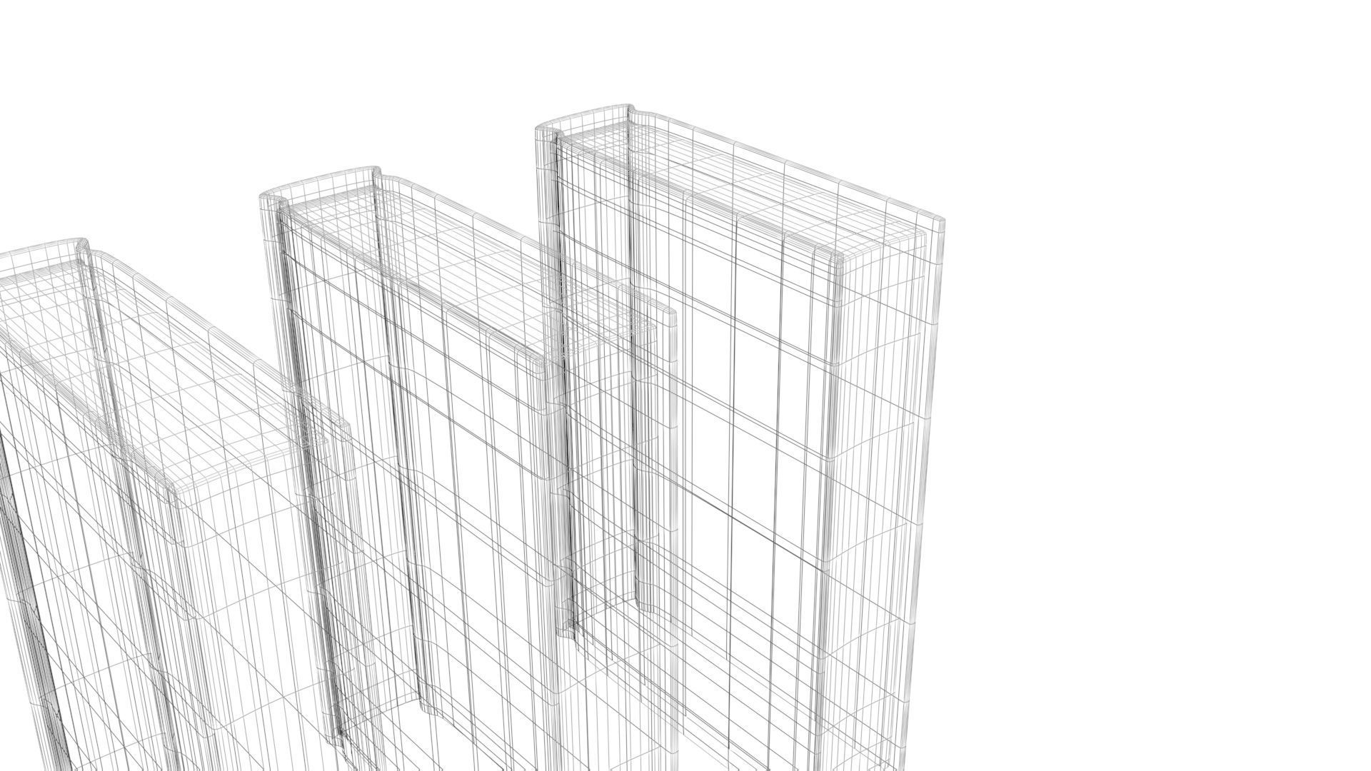 Closed and Open Books 3D model_21