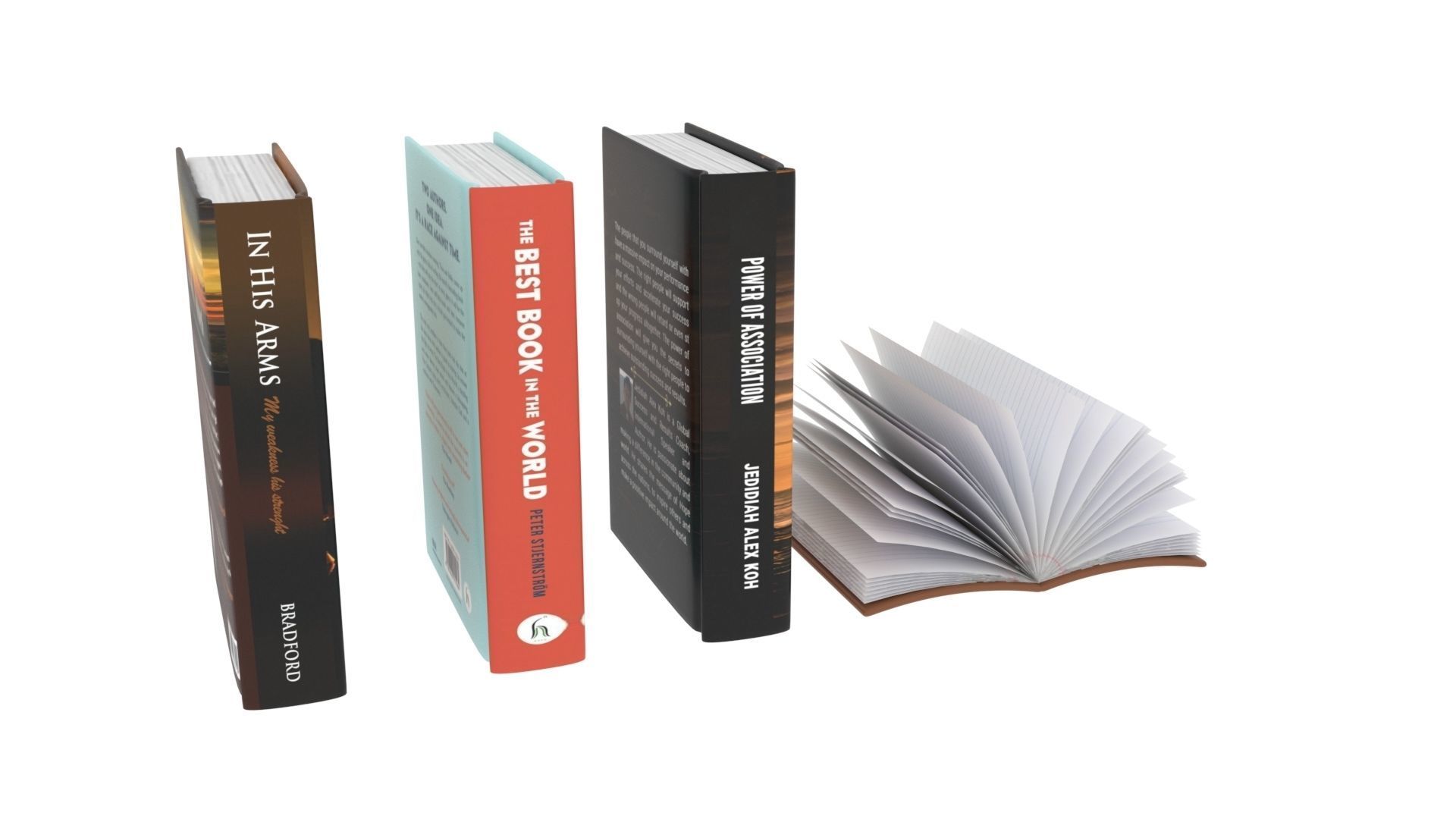Closed and Open Books 3D model_5