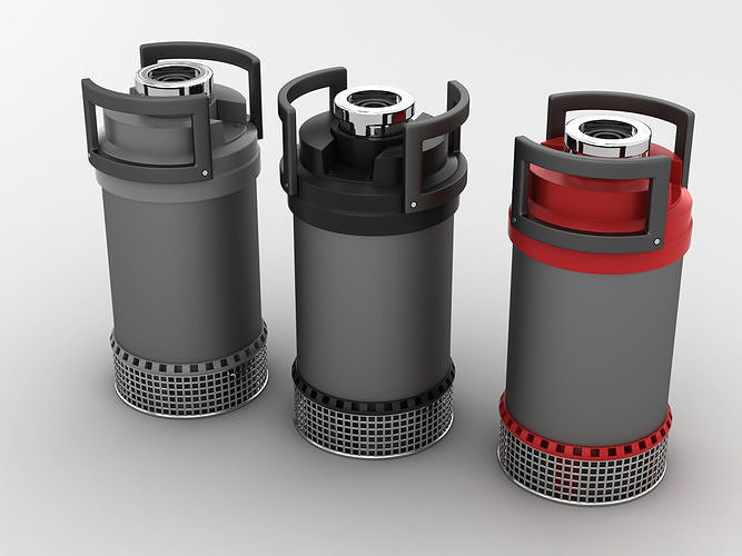 Industrial Canister Pumps 3D model