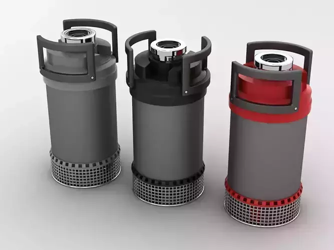 Industrial Canister Pumps 3D model