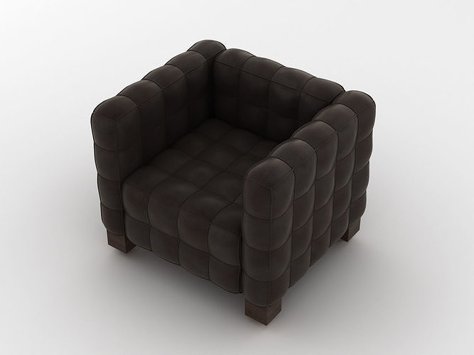 Joseph Hoffman Cubis Armchair 3D model