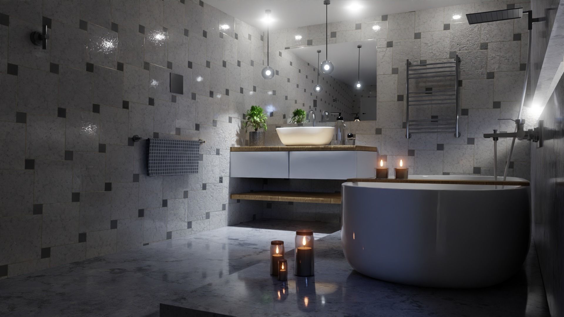 Bathroom  3D model_1