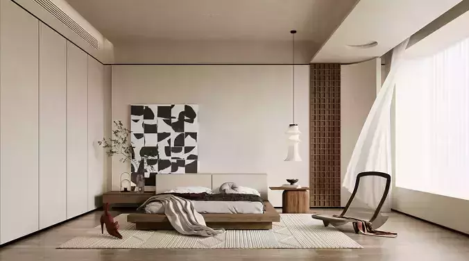 Bedroom Corona Renderer 3D model