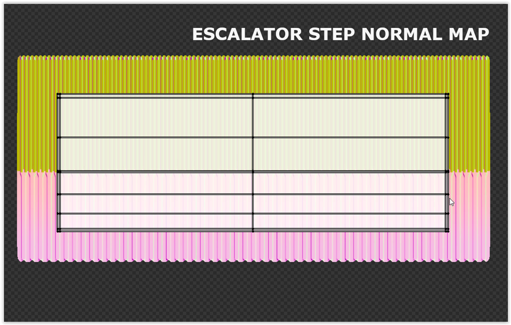 Monorail station with train 3D model_23
