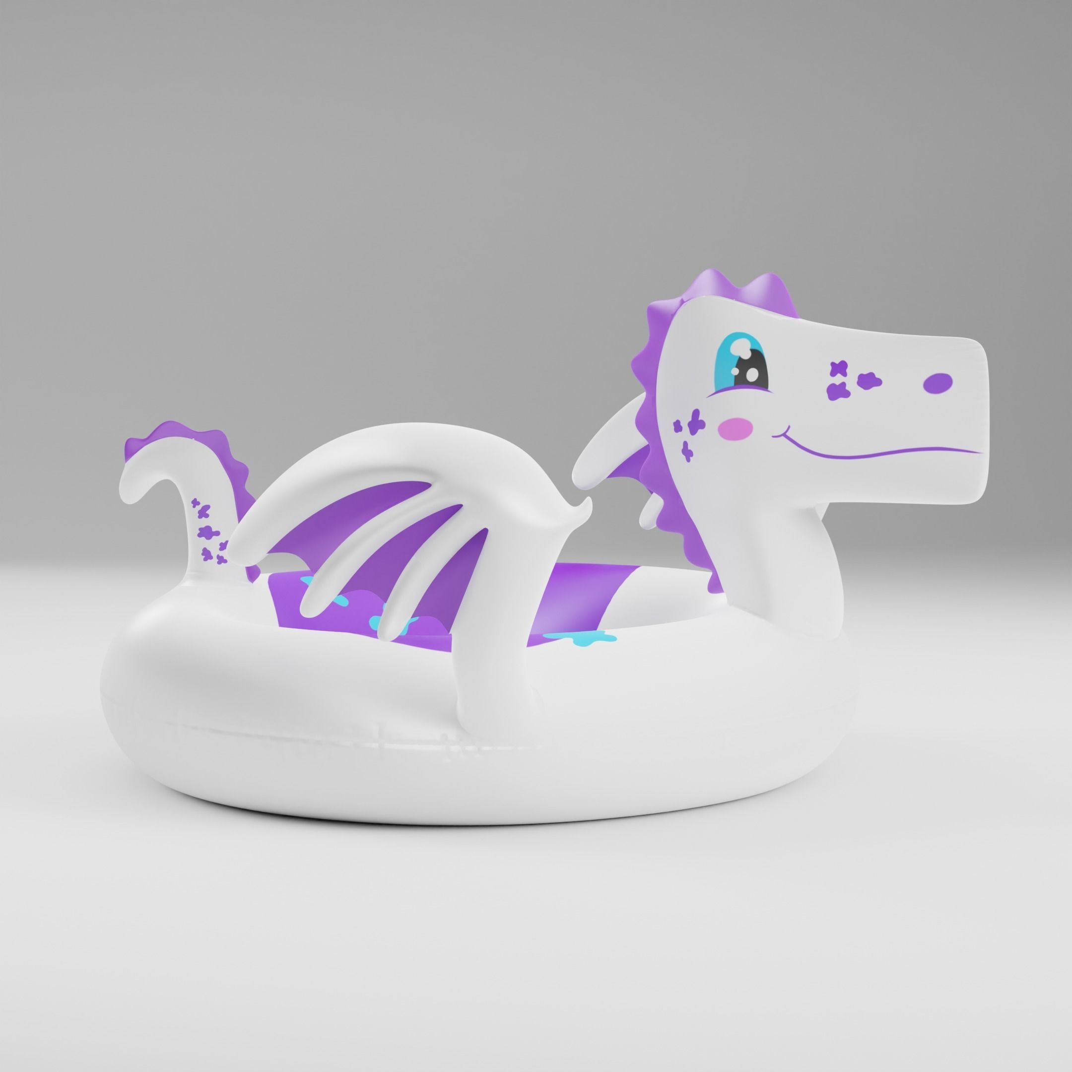 Set of 10 Inflatable Animals - LOWPOLY Low-poly 3D model_7