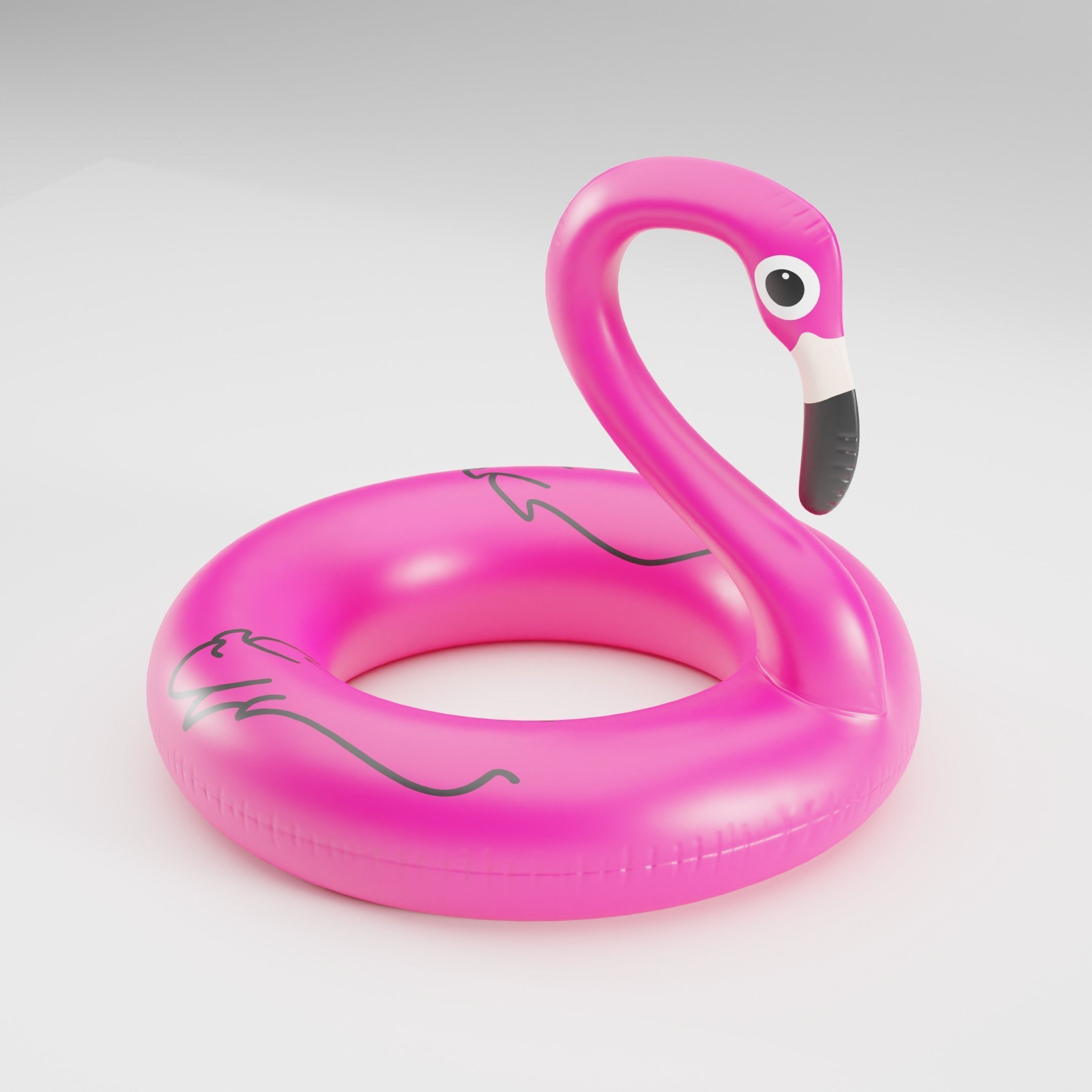 Set of 10 Inflatable Animals - LOWPOLY Low-poly 3D model_52
