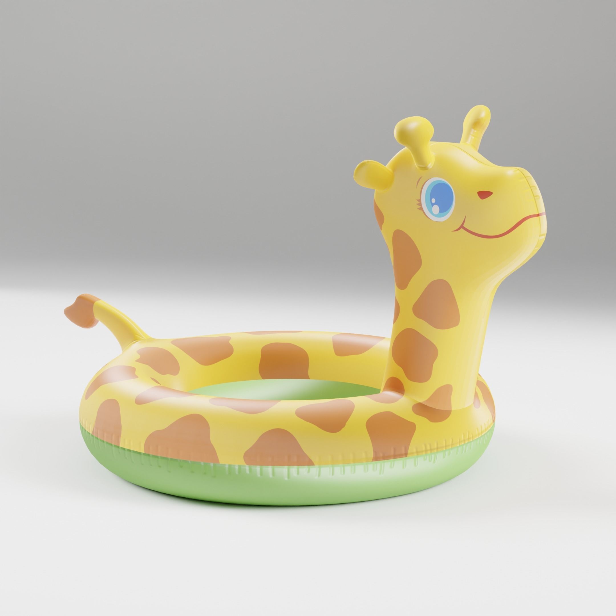 Set of 10 Inflatable Animals - LOWPOLY Low-poly 3D model_23
