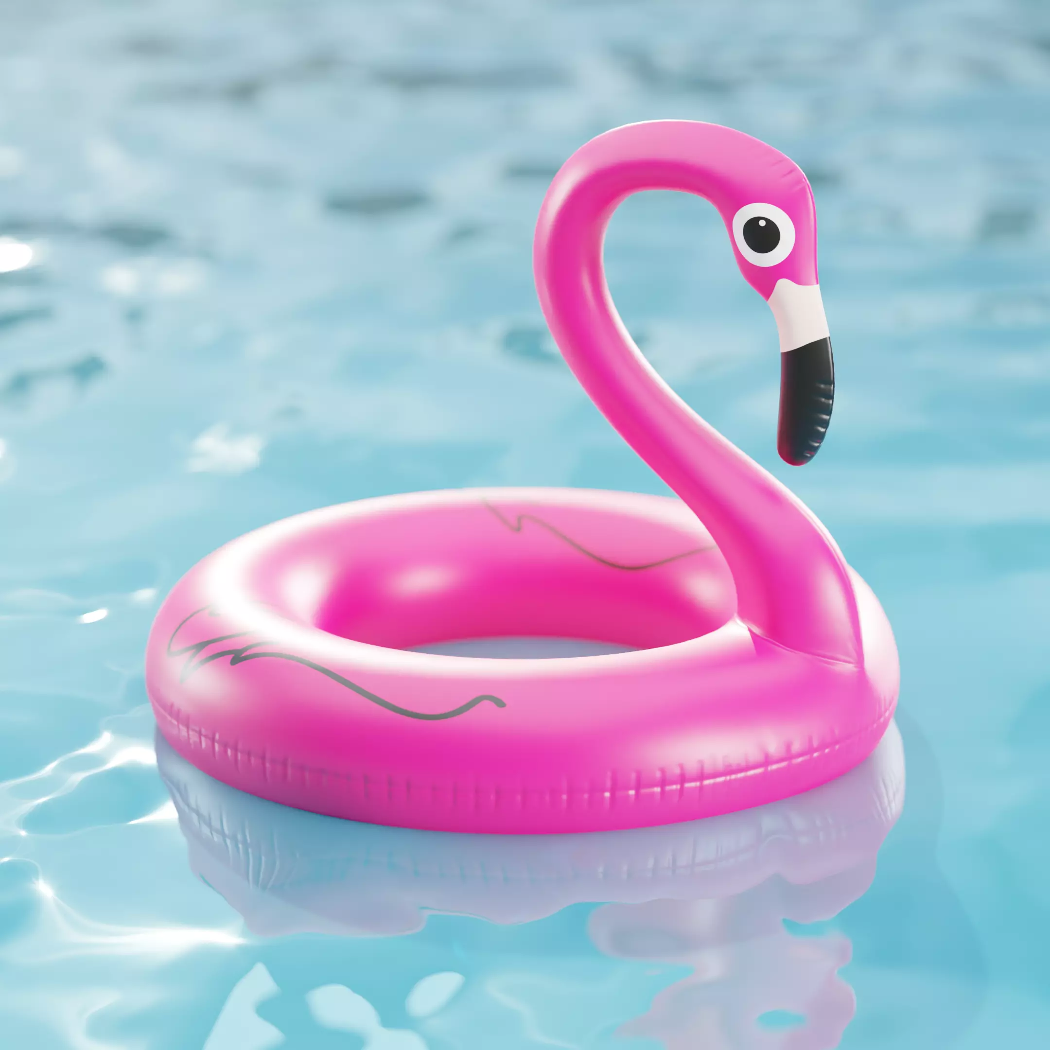Set of 10 Inflatable Animals - LOWPOLY Low-poly 3D model_0