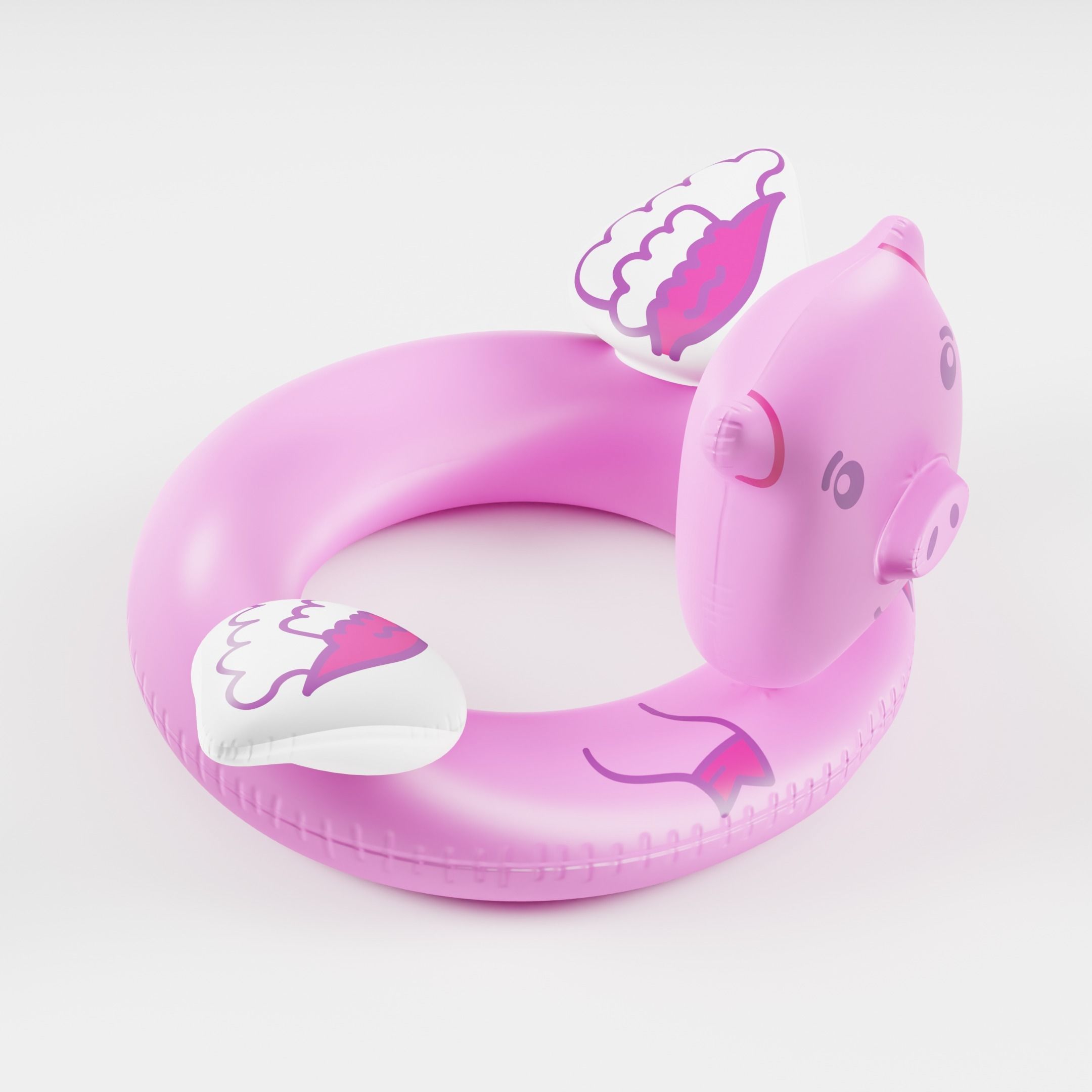 Set of 10 Inflatable Animals - LOWPOLY Low-poly 3D model_32