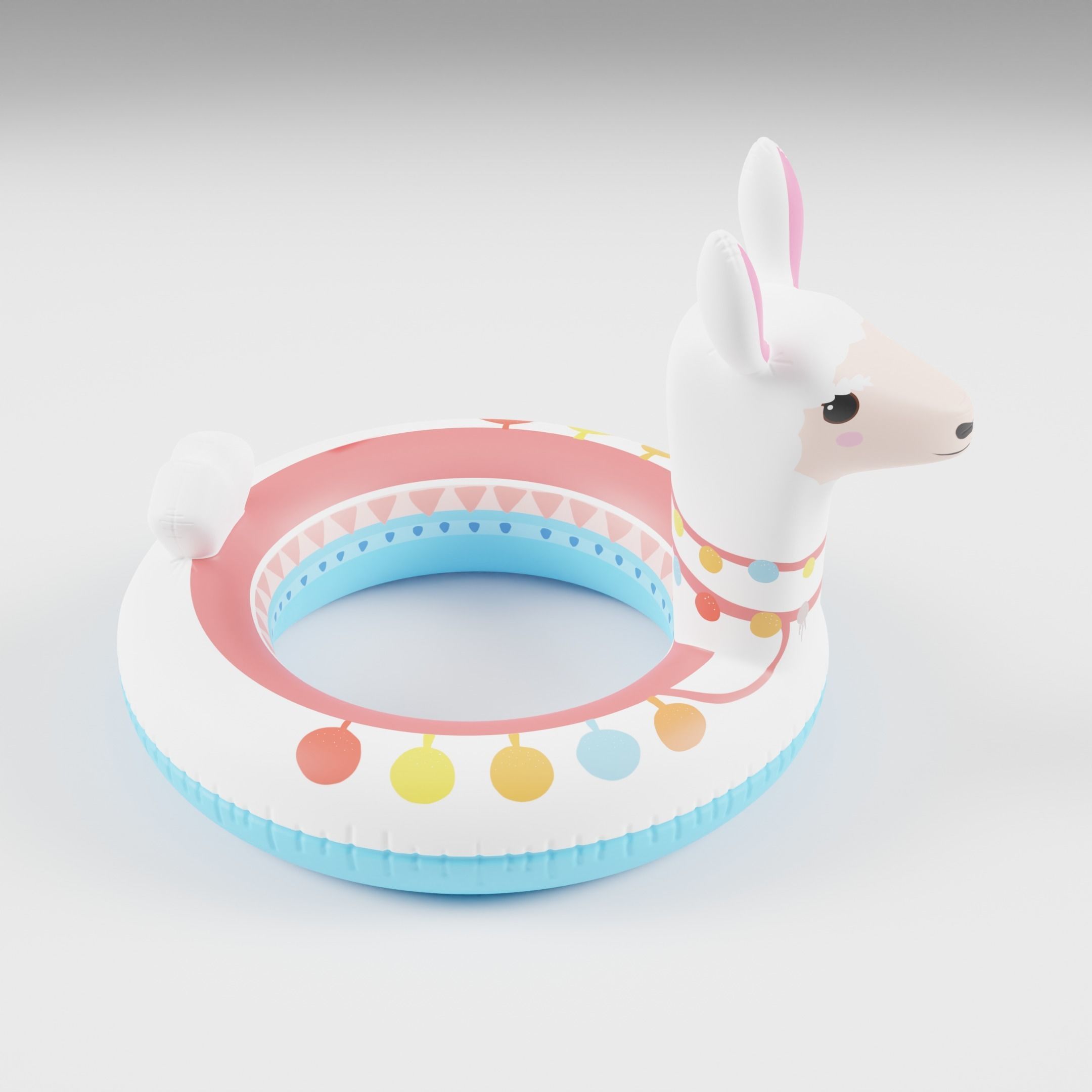 Set of 10 Inflatable Animals - LOWPOLY Low-poly 3D model_28