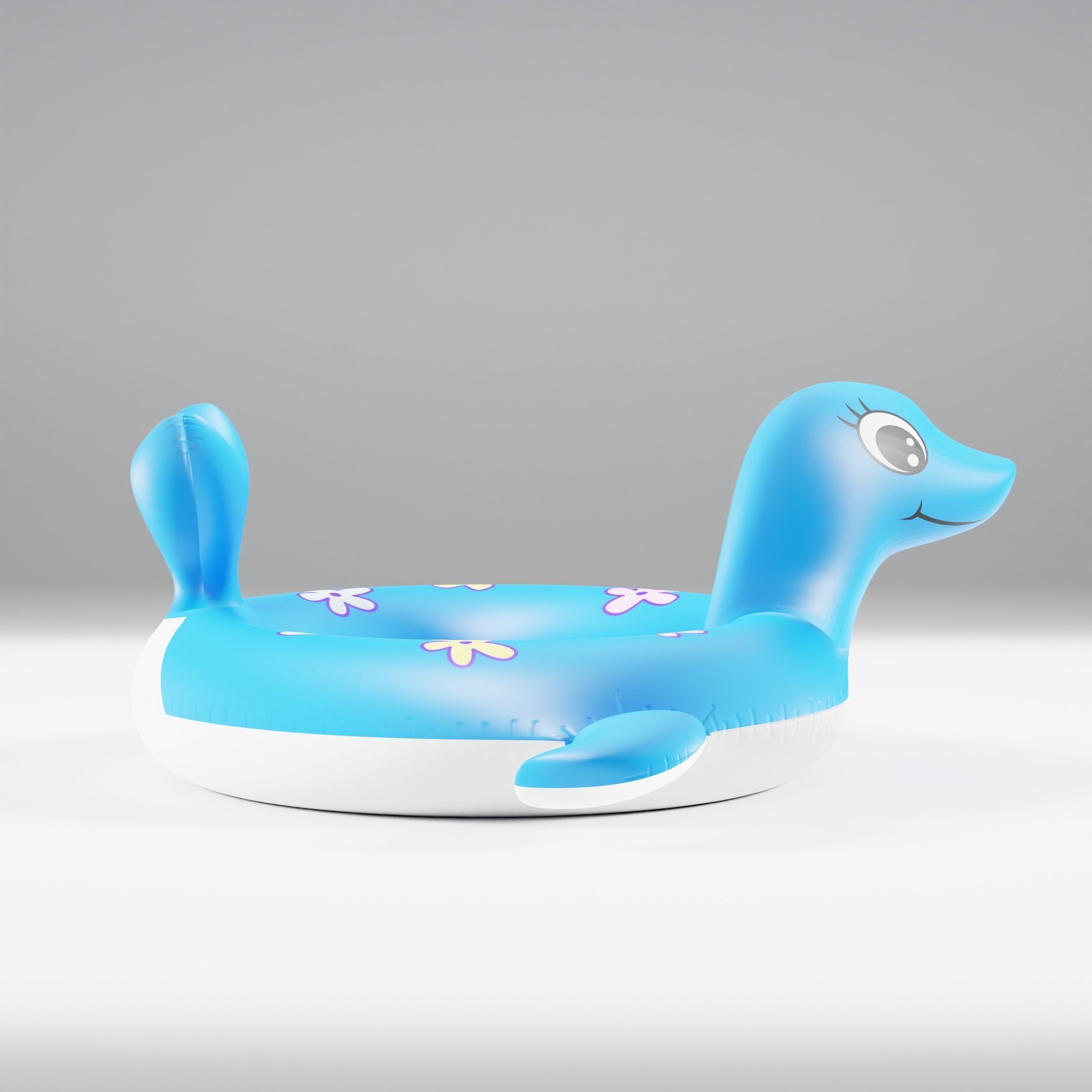 Set of 10 Inflatable Animals - LOWPOLY Low-poly 3D model_41