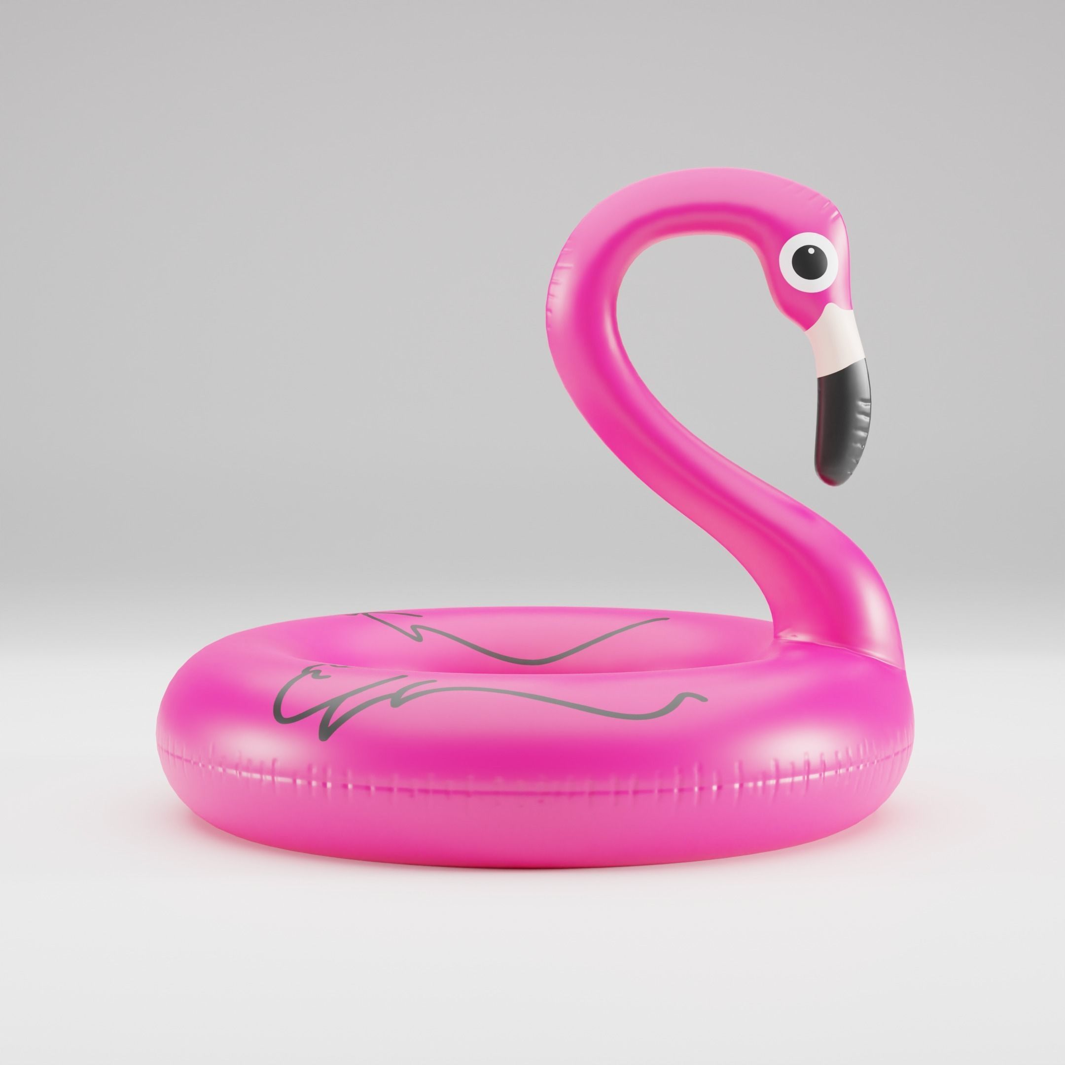 Set of 10 Inflatable Animals - LOWPOLY Low-poly 3D model_38