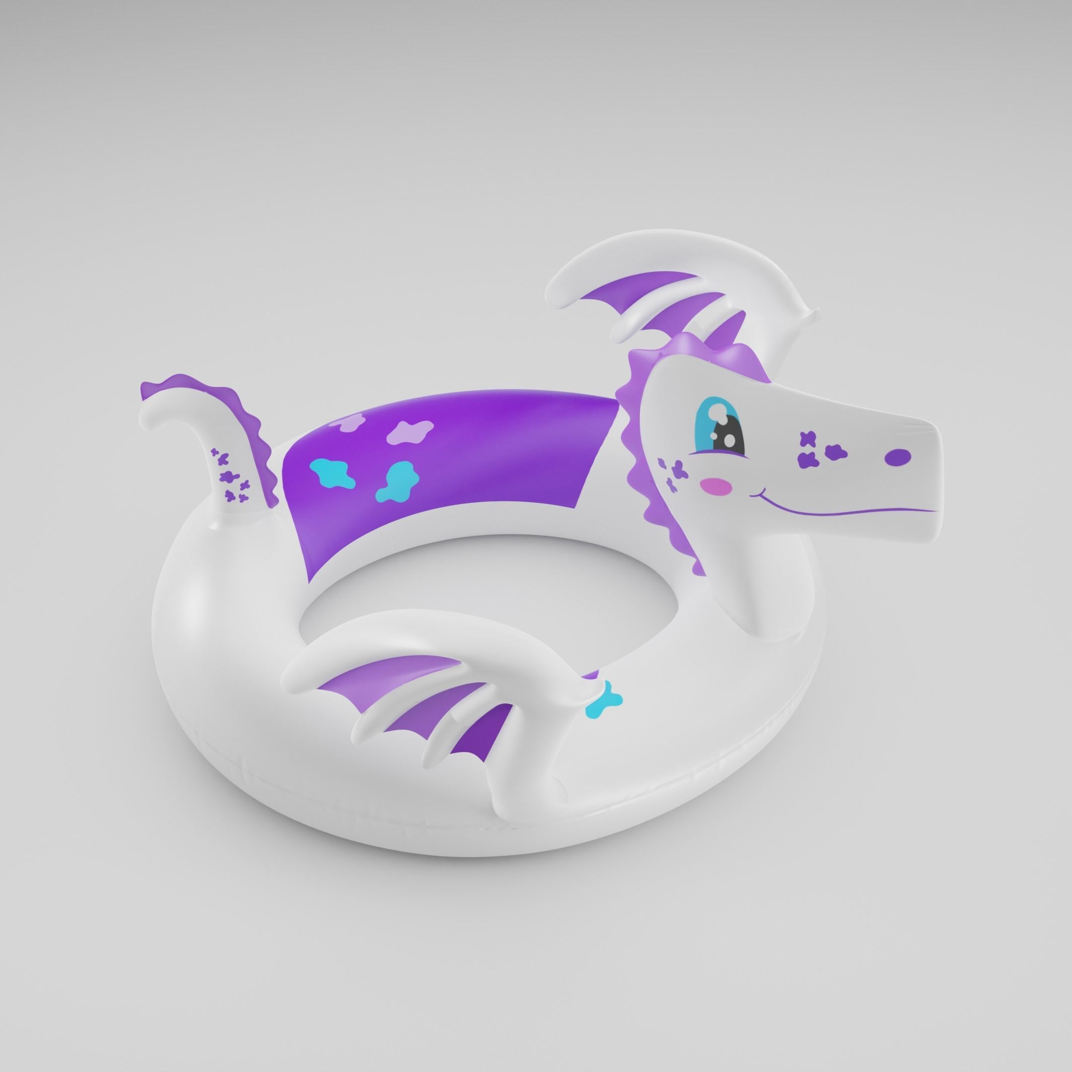 Set of 10 Inflatable Animals - LOWPOLY Low-poly 3D model_50