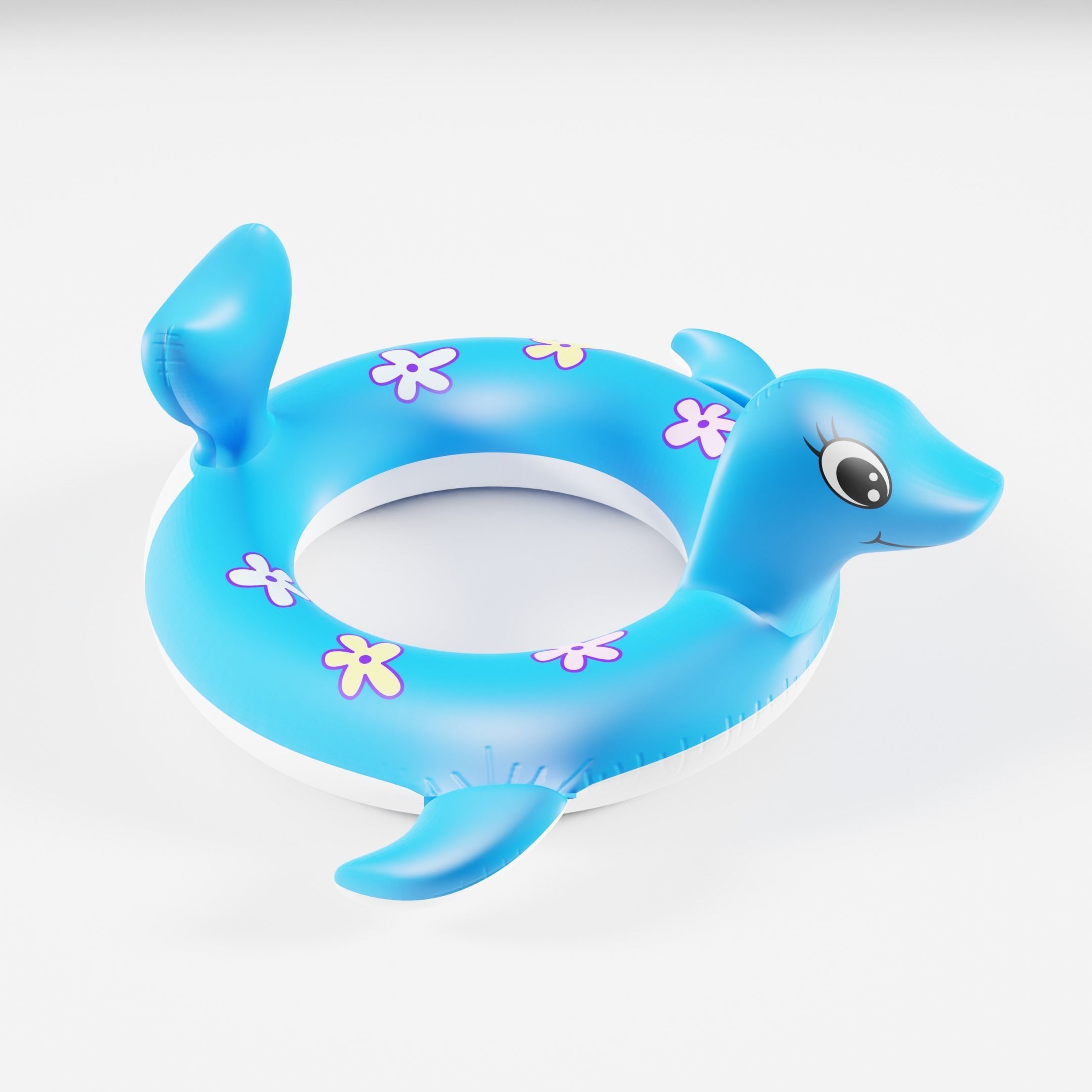 Set of 10 Inflatable Animals - LOWPOLY Low-poly 3D model_42