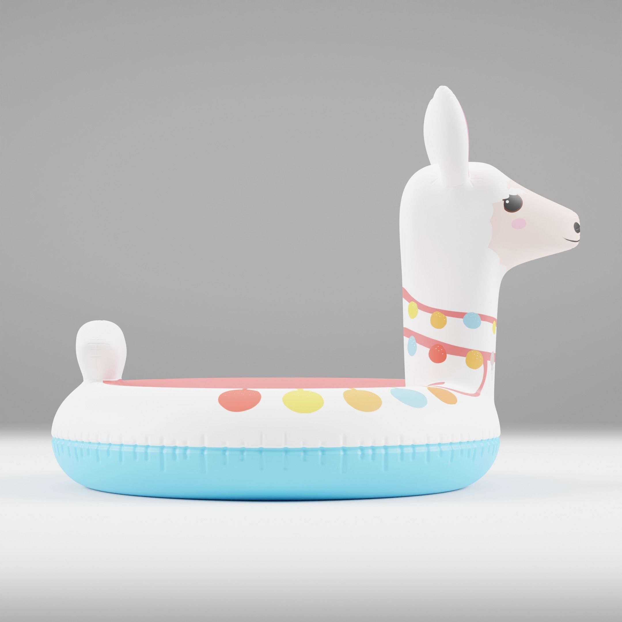 Set of 10 Inflatable Animals - LOWPOLY Low-poly 3D model_27