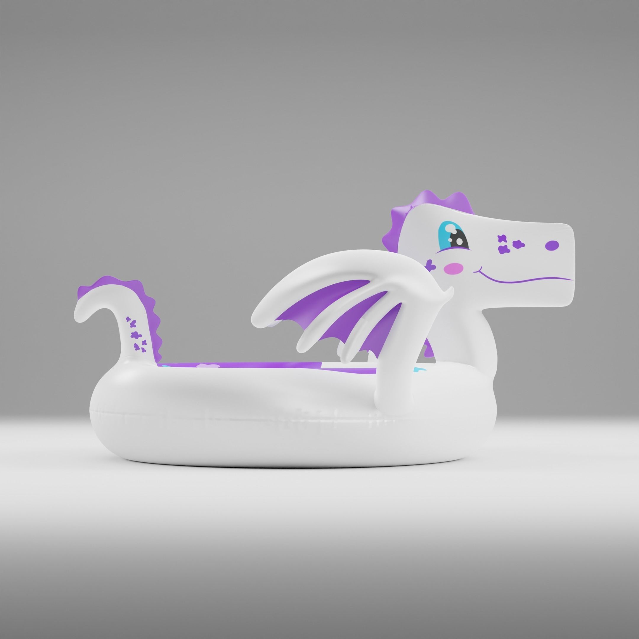 Set of 10 Inflatable Animals - LOWPOLY Low-poly 3D model_49