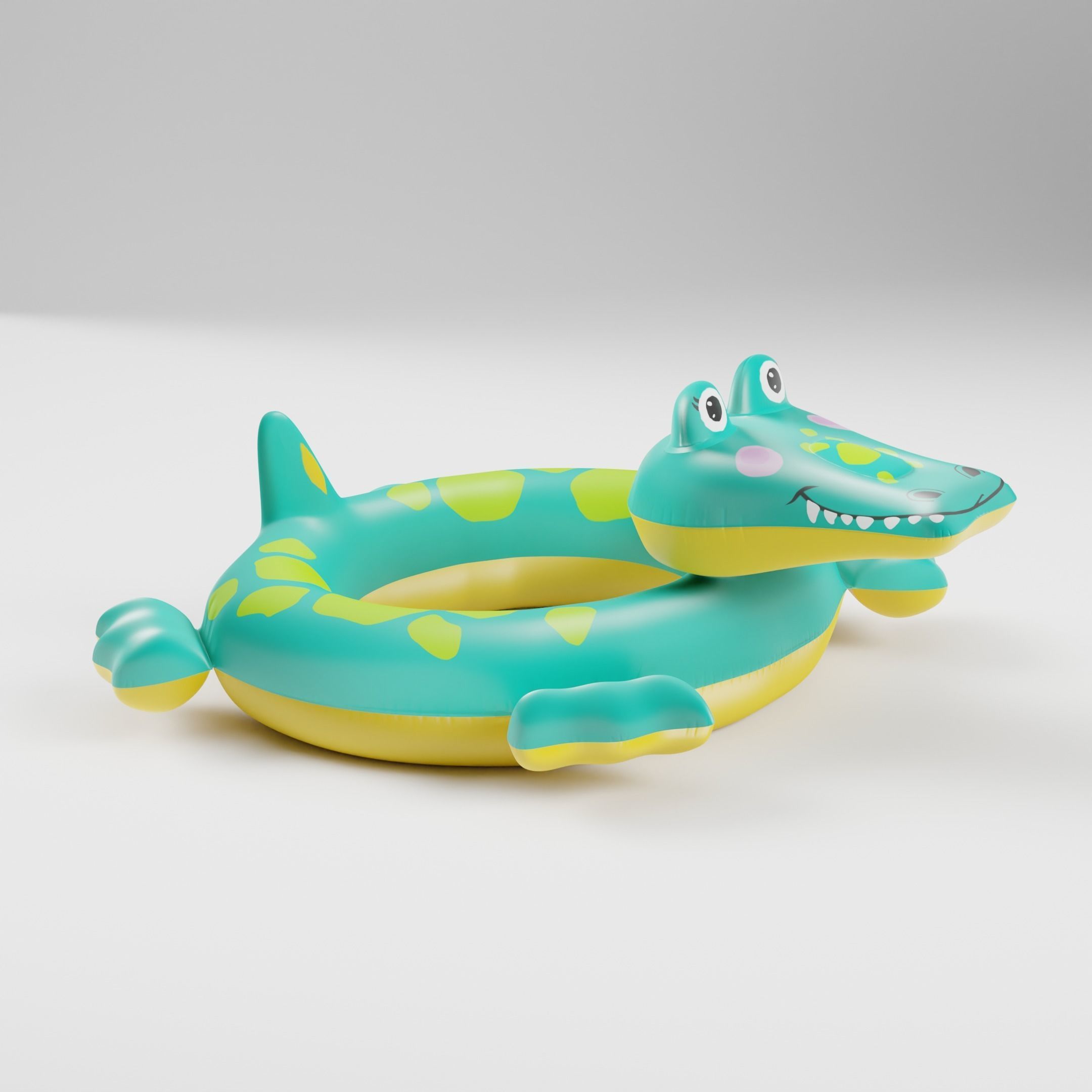 Set of 10 Inflatable Animals - LOWPOLY Low-poly 3D model_8