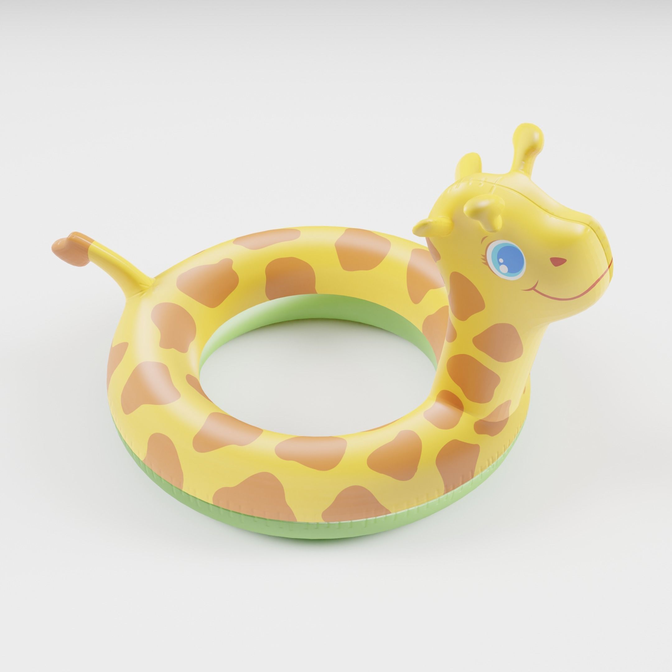 Set of 10 Inflatable Animals - LOWPOLY Low-poly 3D model_1