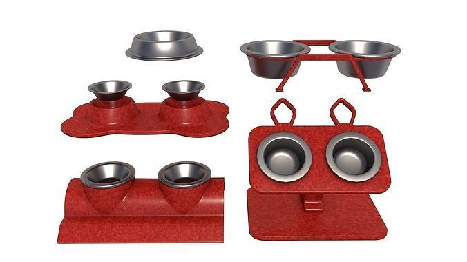 Pets Bowl Set collection 3D model