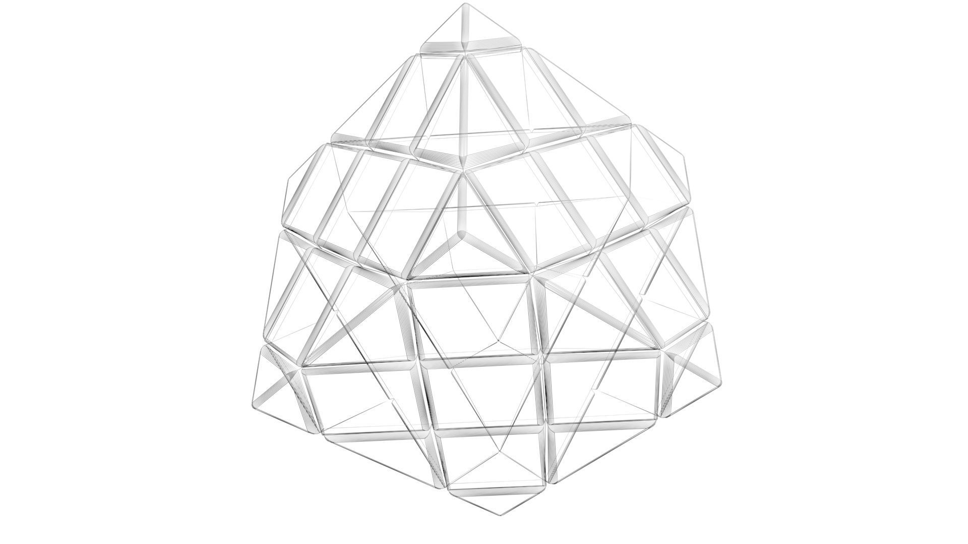 Skewb Puzzle 3x3x3 3D model_16