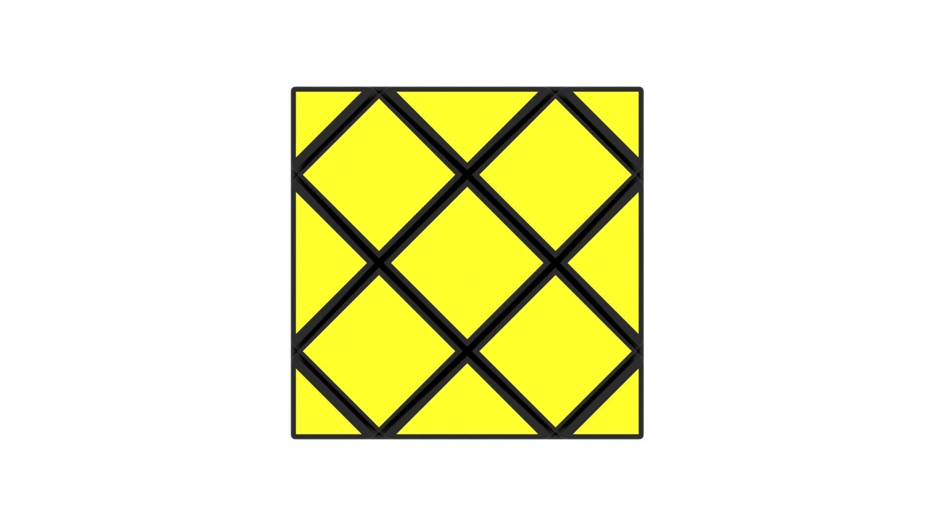 Skewb Puzzle 3x3x3 3D model_6